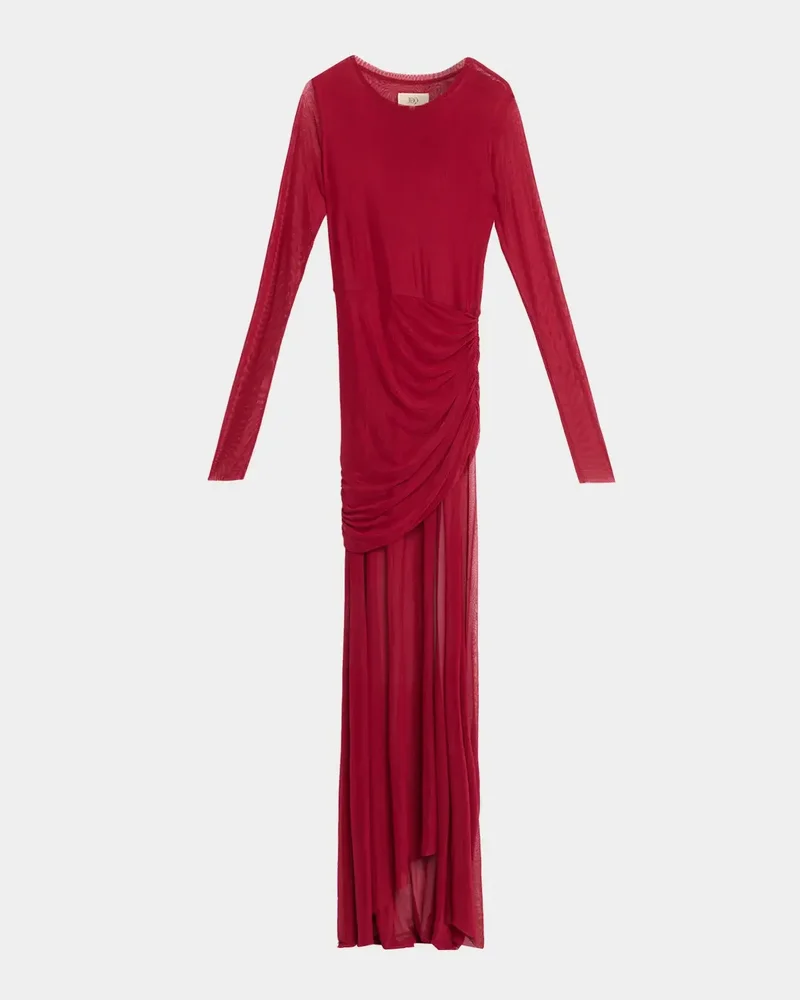 Serene Sheer Mesh Maxi Dress