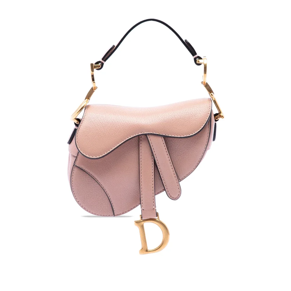 Dior Saddle Handbag Leather Micro, Pink