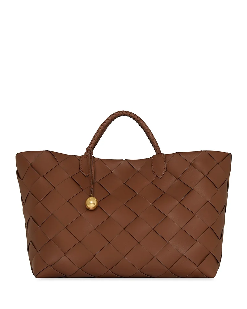 Frankie Large Woven Leather Tote Bag