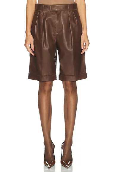 Leather Bermuda Short