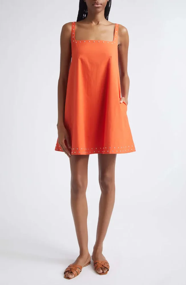 Brio Studded Swing Minidress