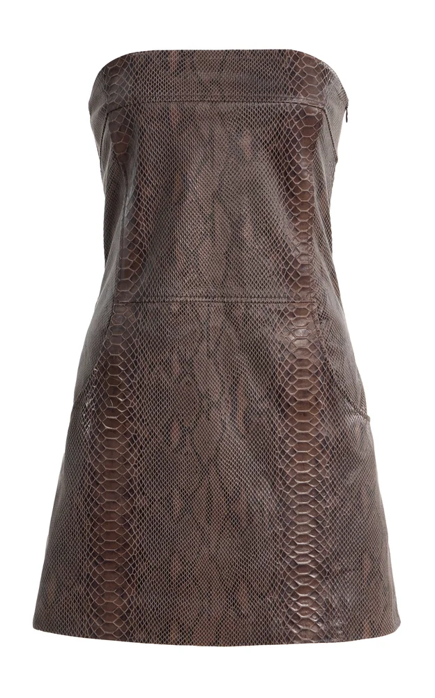 Audrey Leather Mini Dress
