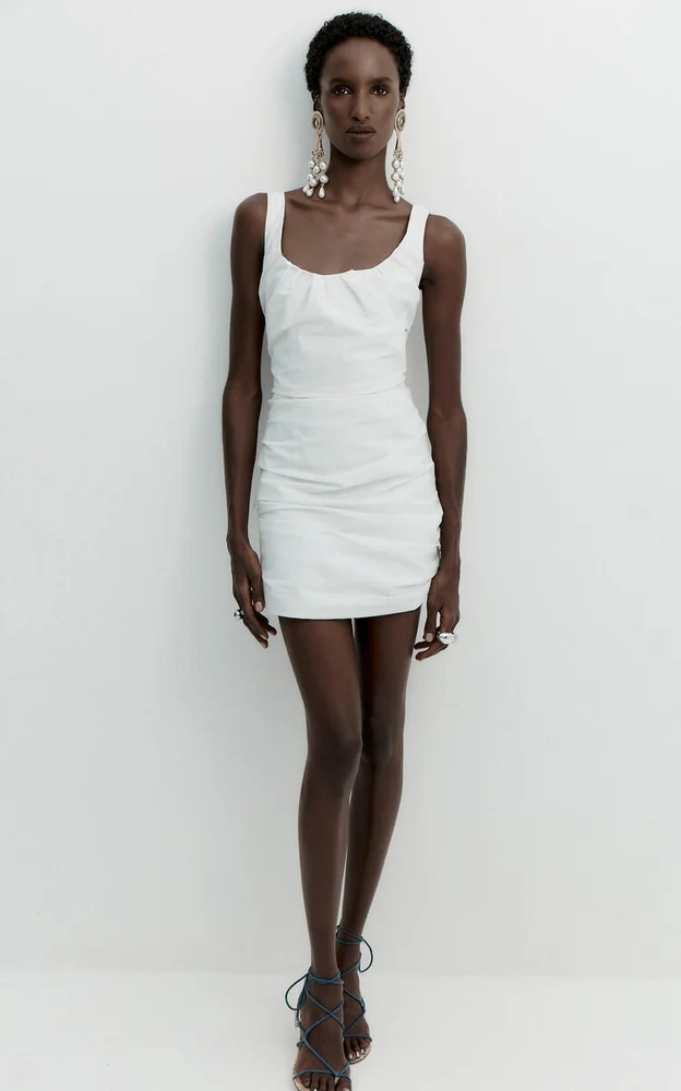 Rosavelle Cotton-Blend Mini Dress