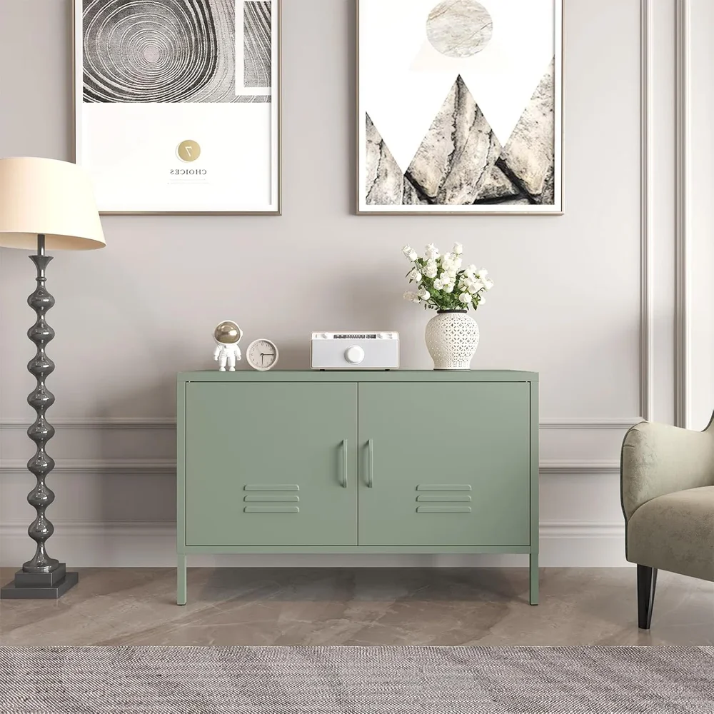 39.37" Wide Green Locker Storage Cabinet