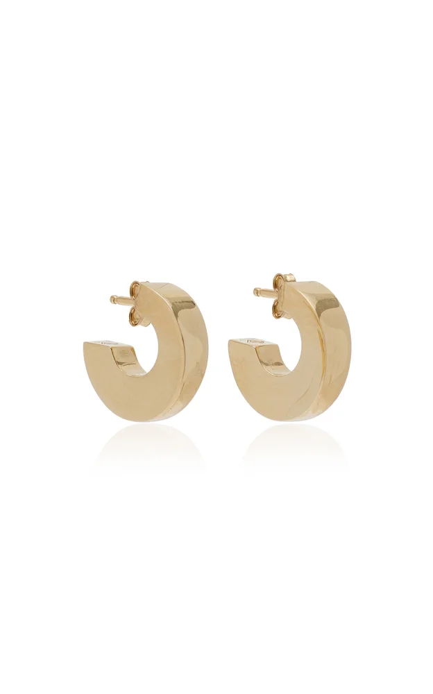 Small Giro 18K Yellow Gold Hoop Earrings