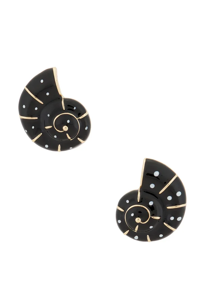 Embossed spiral earrings