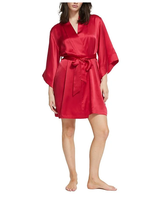 Silk Wrap Gown Robe