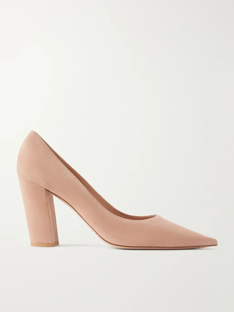 Piper 85 suede pumps