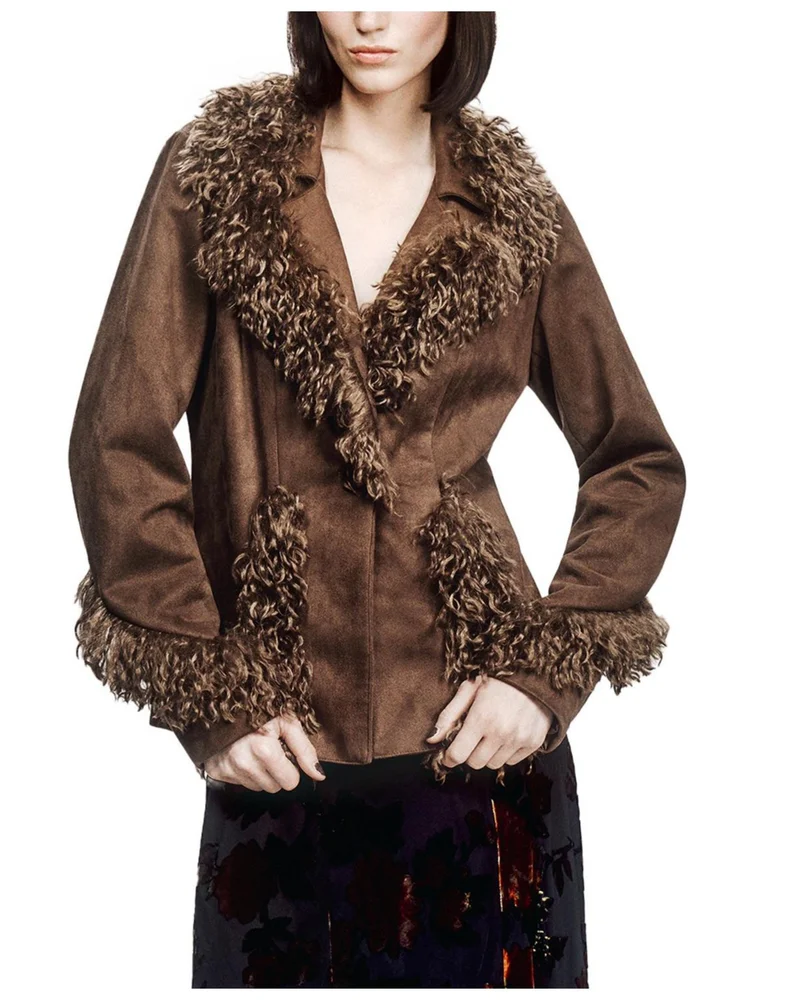 Faux Suede Jacket