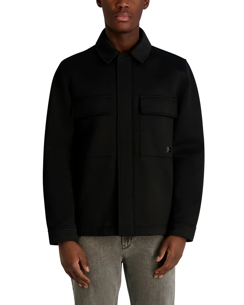 Twill Collared Shirt Jacket