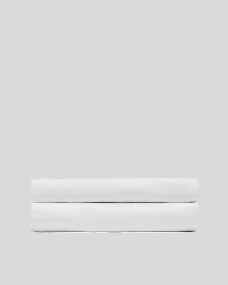 Sateen Fitted Sheet in White