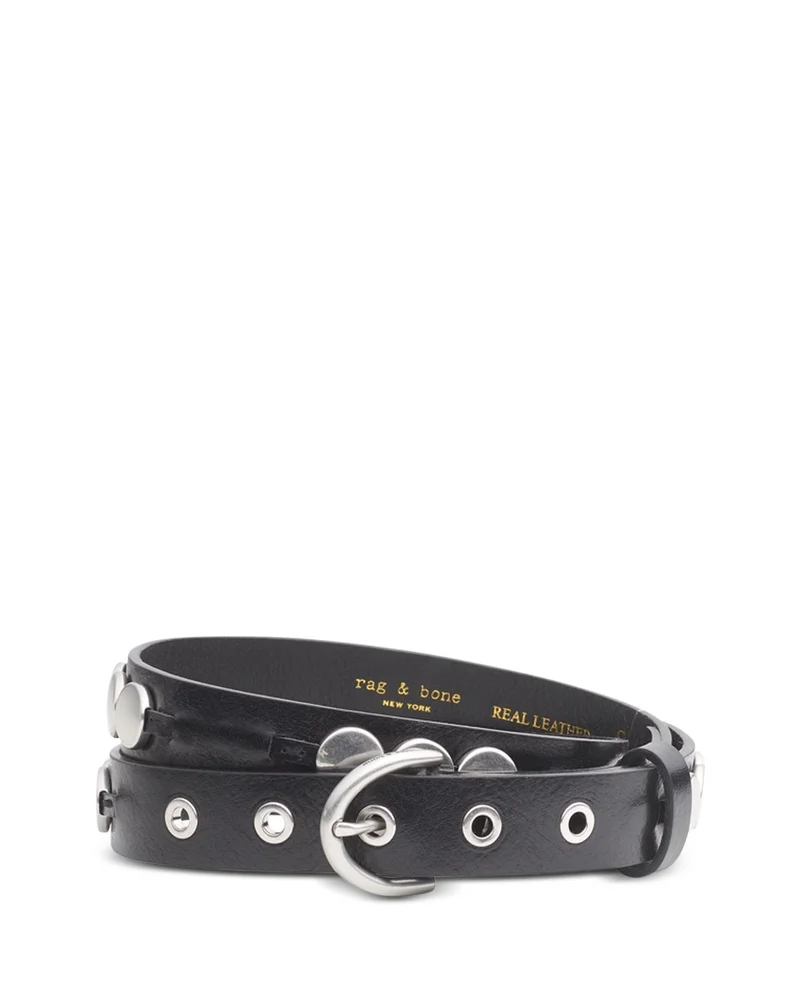 Luna Women's Disc Detail Leather Belt