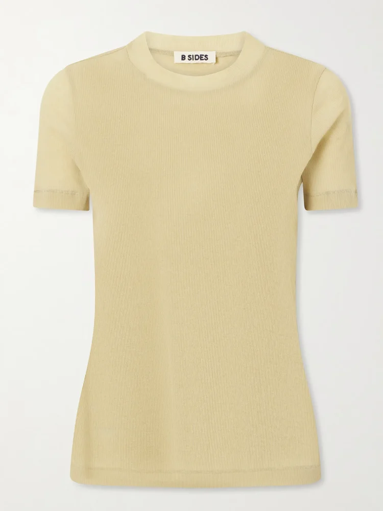 Vivien ribbed cotton-blend T-shirt