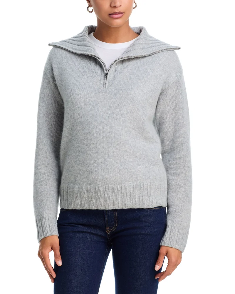 100% Cashmere Quarter Zip Sweater, Exclusive
