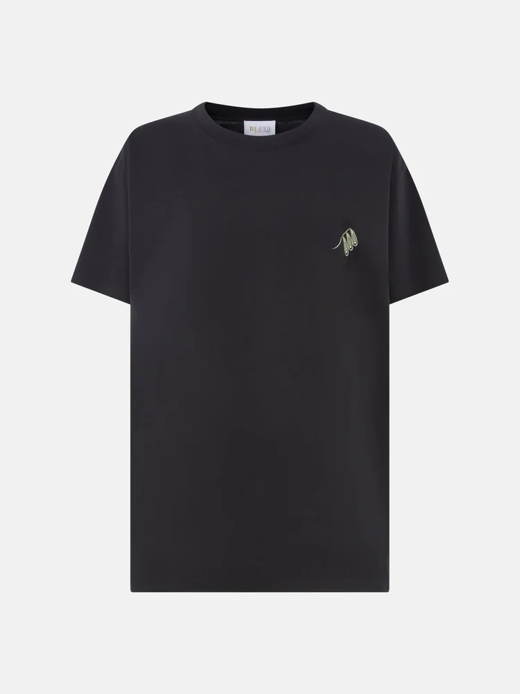 Black and pale yellow t-shirt