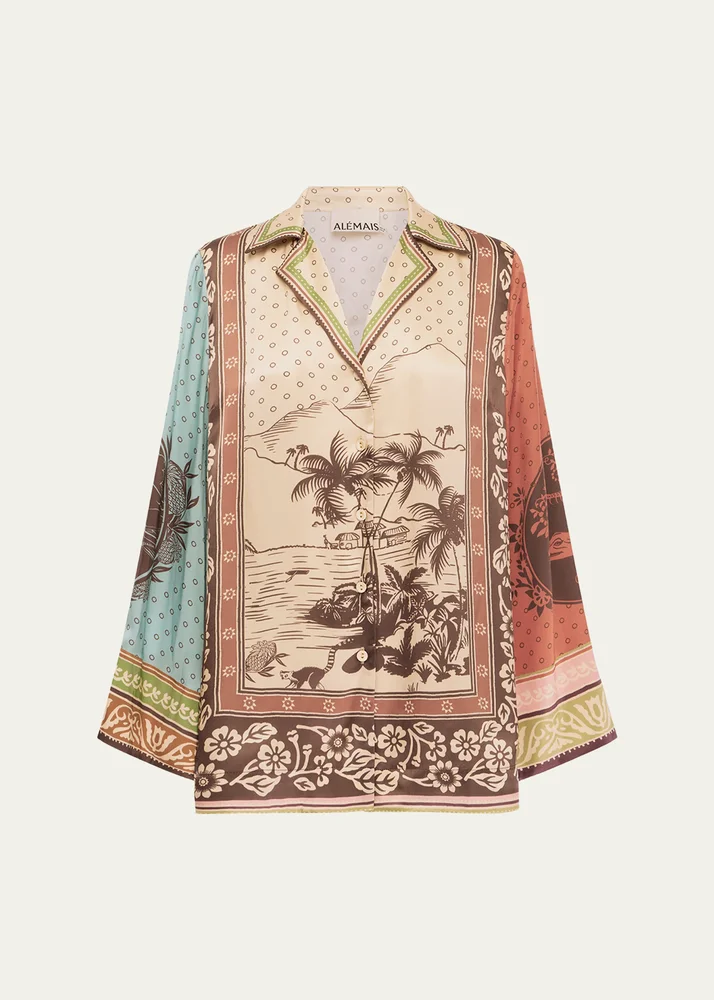 ALÉMAIS Alberta Silk Shirt
