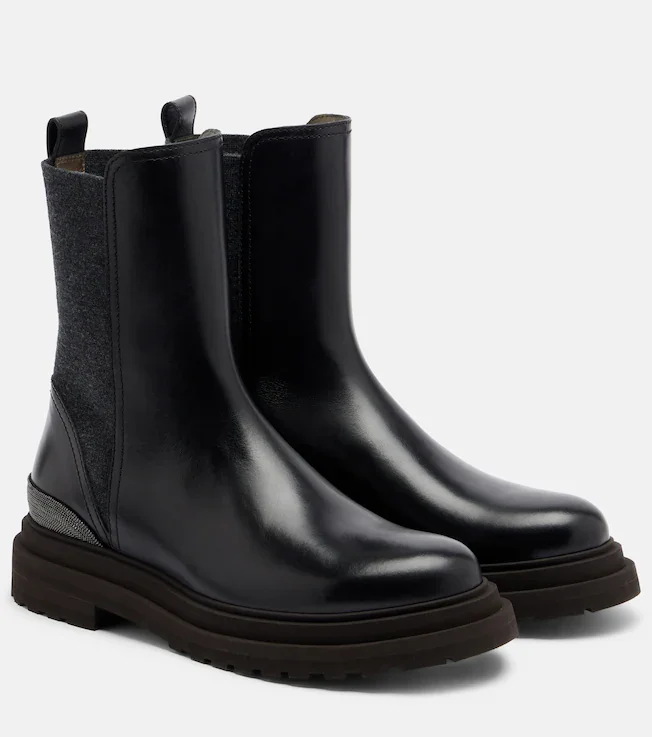 Monili leather Chelsea boots
