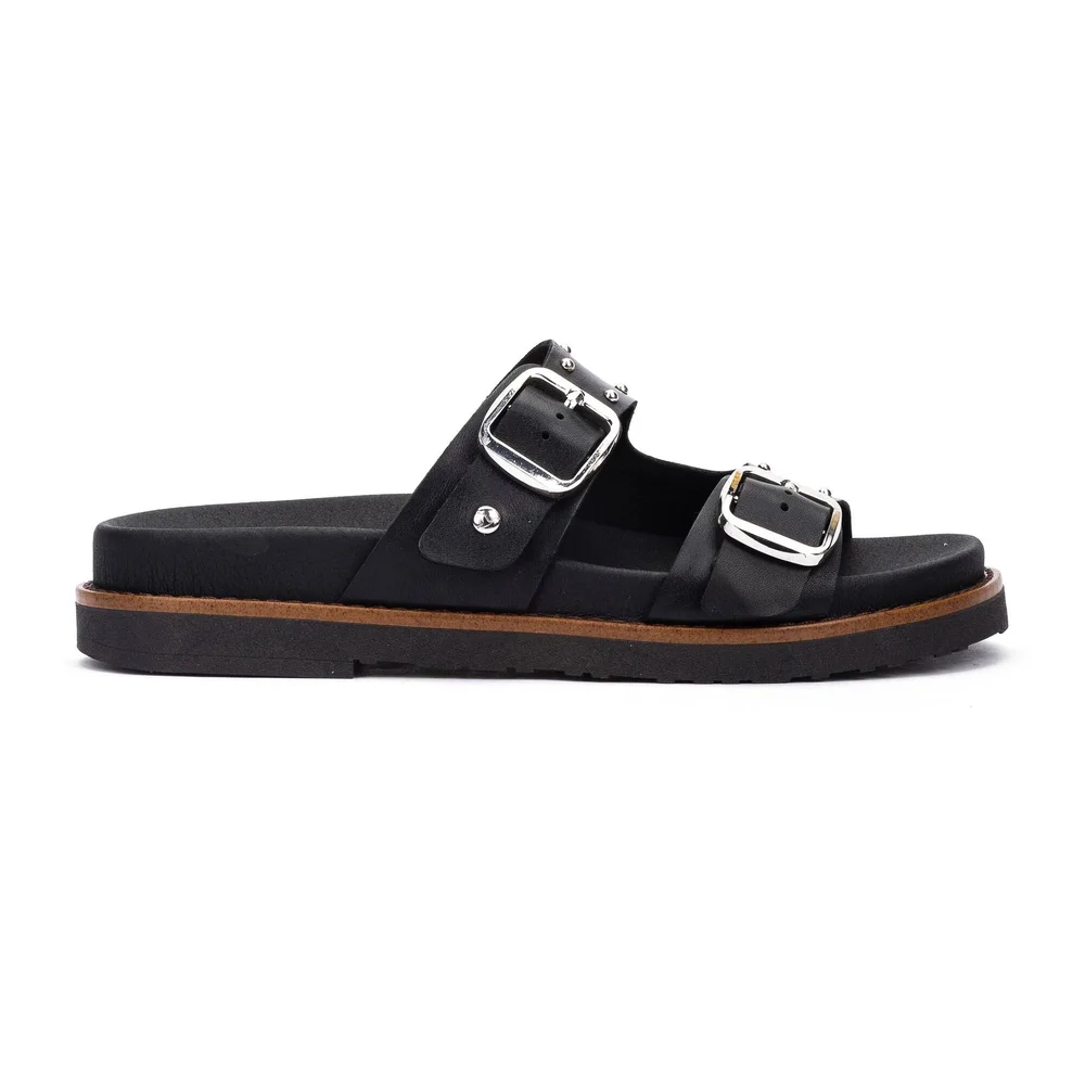 Aitana Buckle Flat Sandals