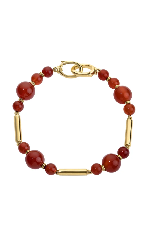 Gilda 18K Yellow Gold Carnelian Stick Bracelet