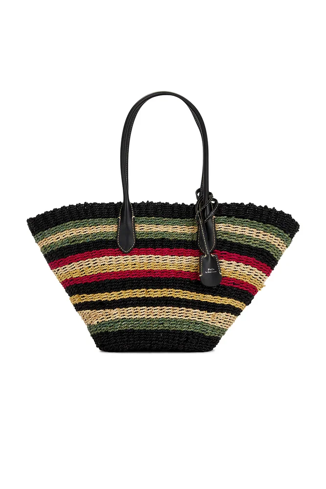 Twist Raffia Tote Bag