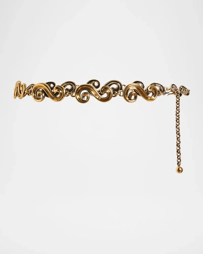 Paisley Applique Chain Belt