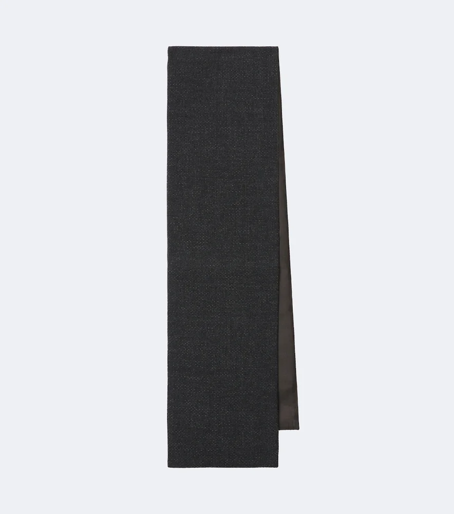 Wool and silk scarf