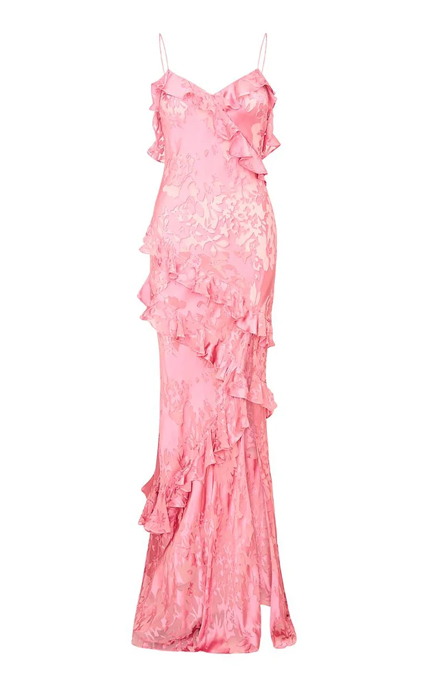 Dean Ruffled Chiffon Dress