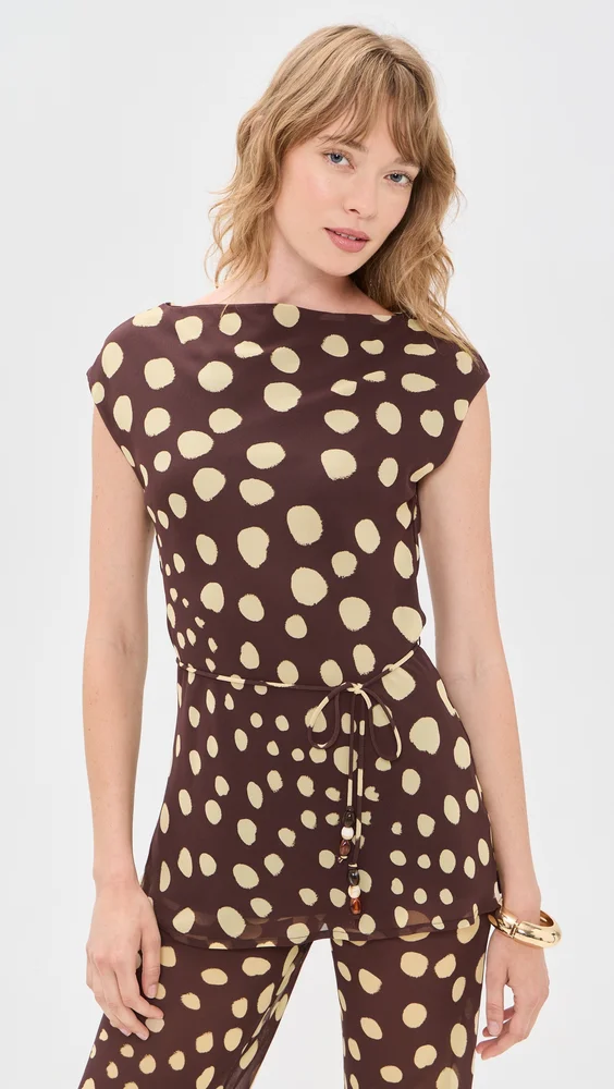 Reyna High Neck Sleeveless Top