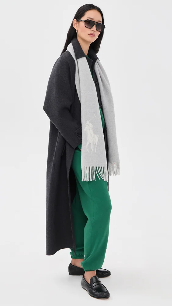 Polo Player Wool Scarf