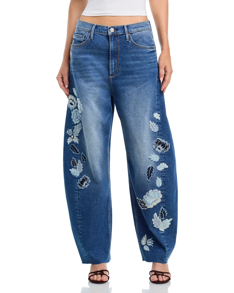 Parker Barrel X Floral Foliage in Medium Wash