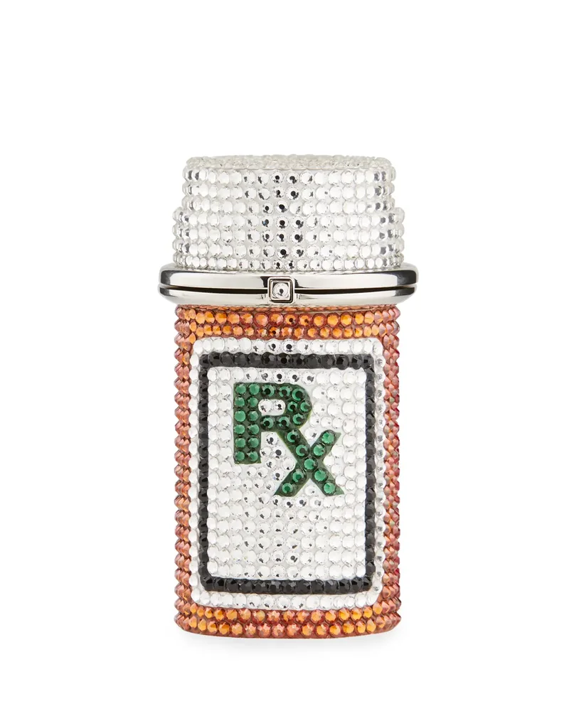 Prescription Bottle RX Crystal Pillbox