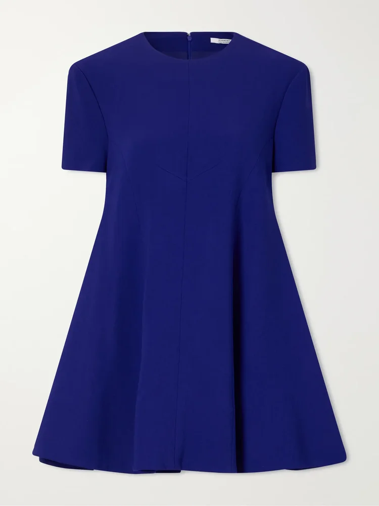 Stretch-cady mini dress