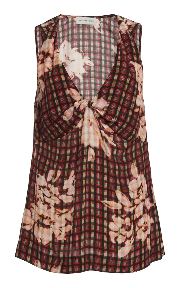 Cela Printed Voile Top