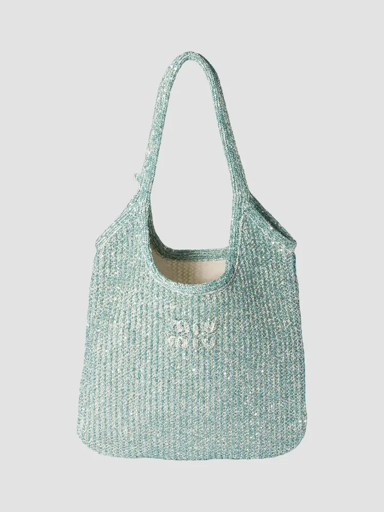 Ivy Sequin Mesh Shoulder Bag