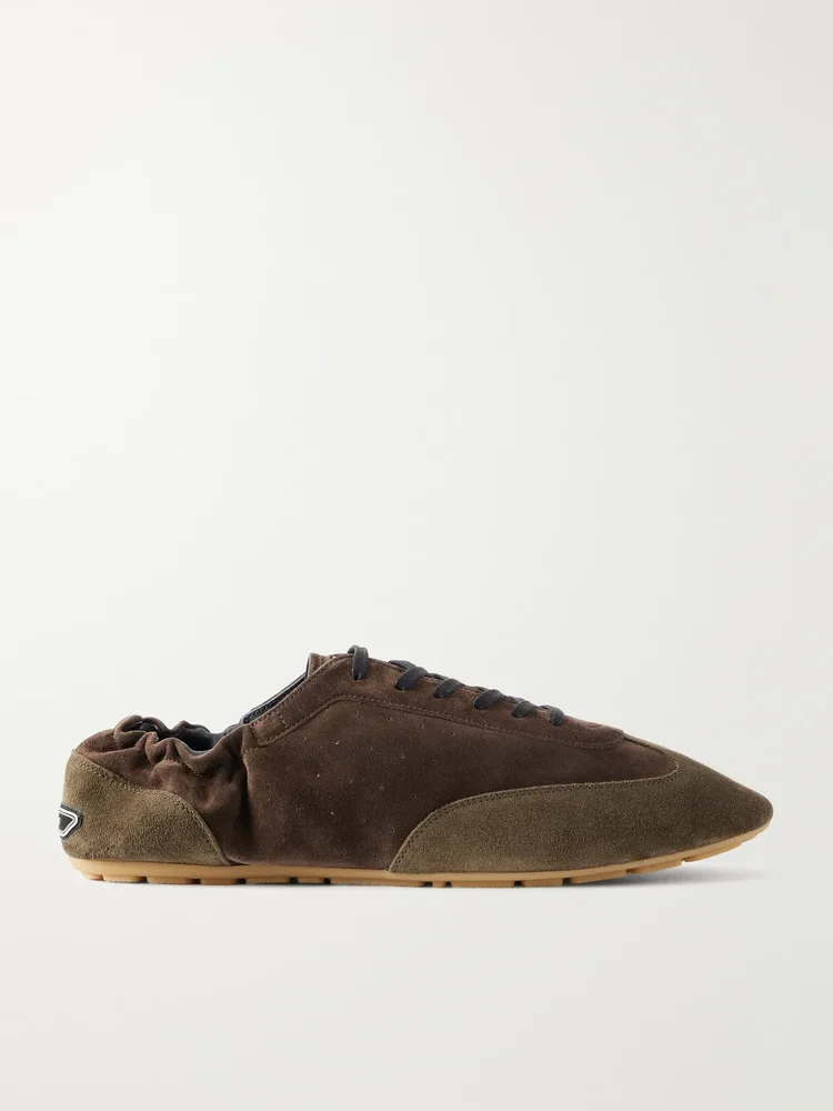 Lewis 05 Logo-Appliquéd Suede Sneakers