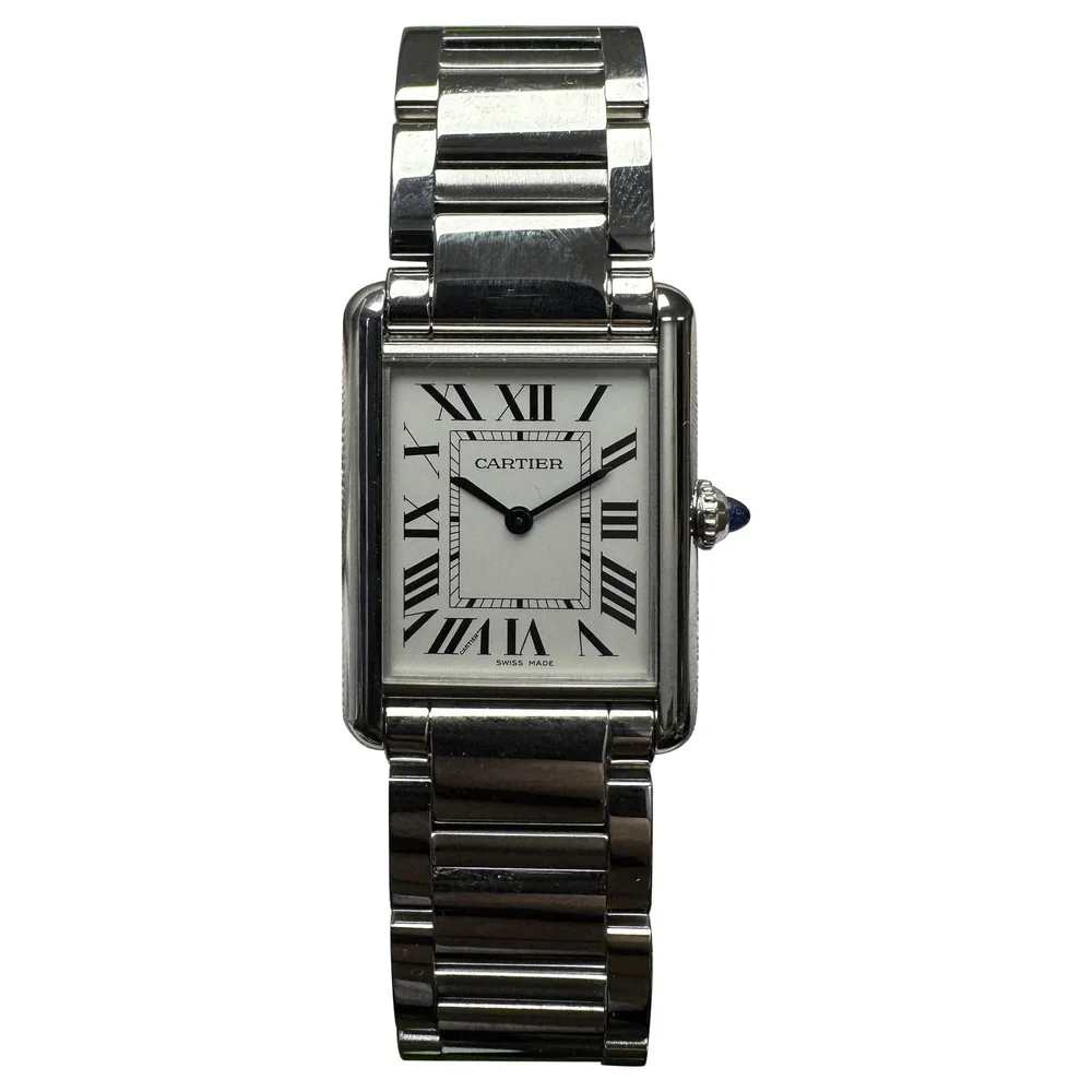 Pre-Owned Tank Must WSTA0052 Large Steel Silver Dial