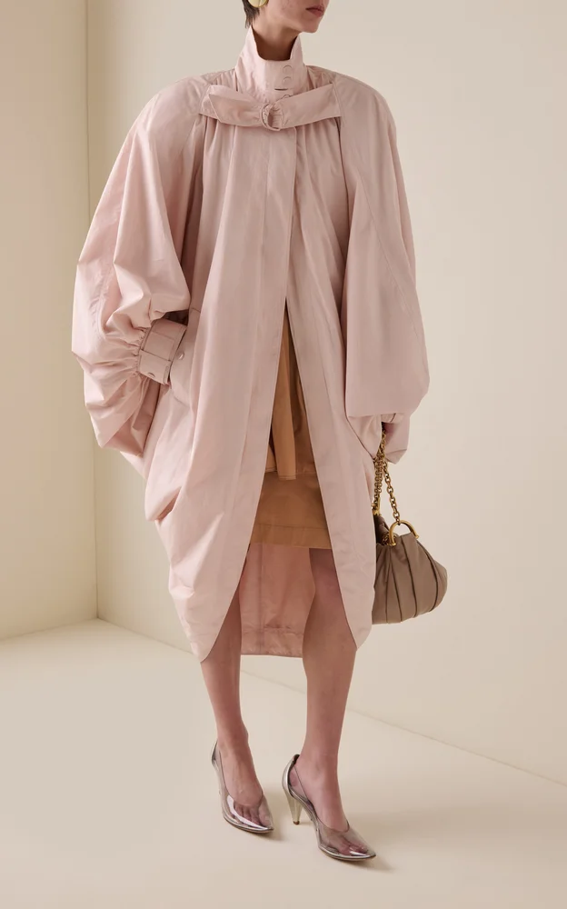 Oversized Cotton Trench Coat