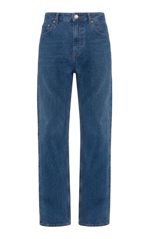 Rigid High-Rise Straight-Leg Jeans
