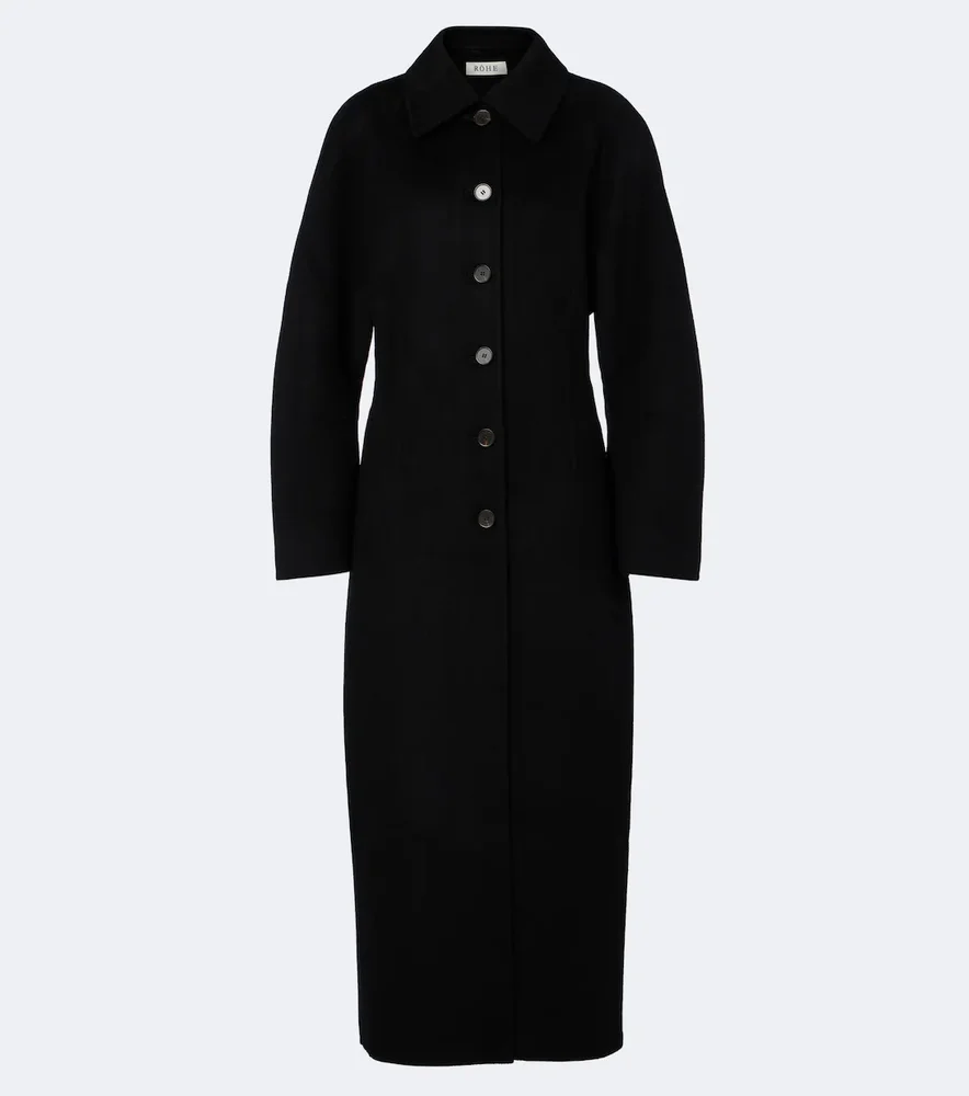 Wool and cashmere coat