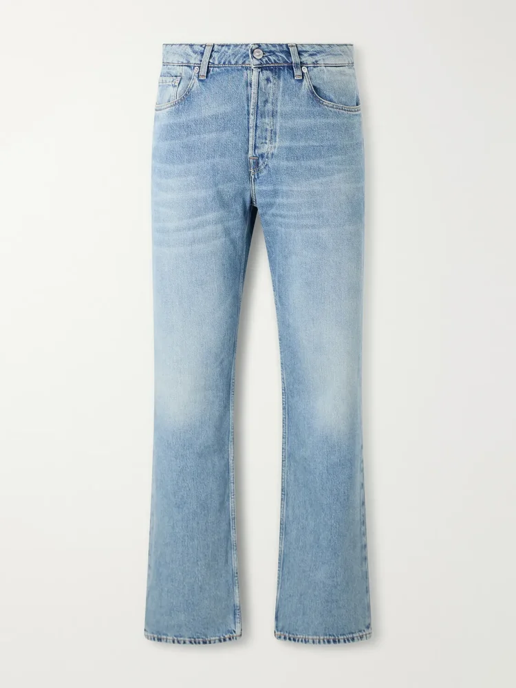 Slate Cut Straight-Leg Organic-Cotton Jeans