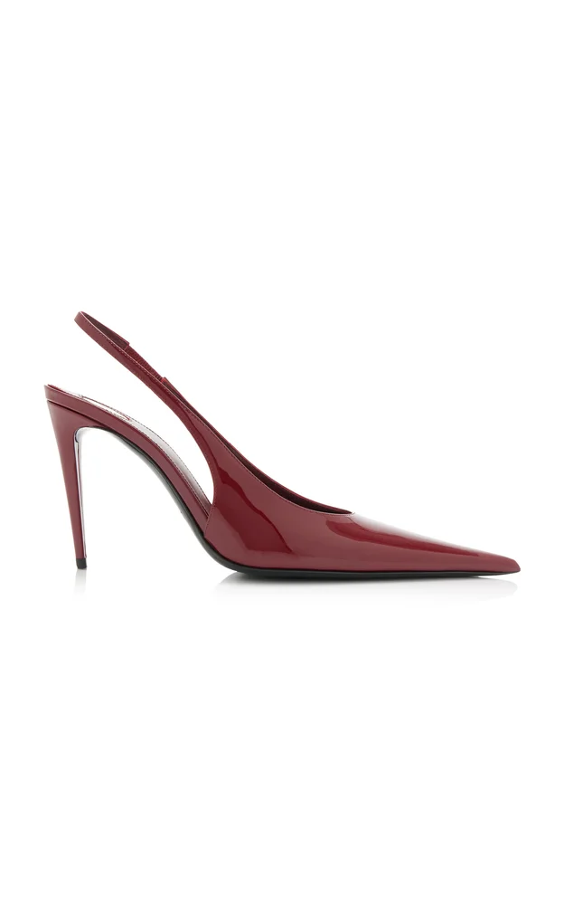 Guermantes Patent Leather Slingback Pumps