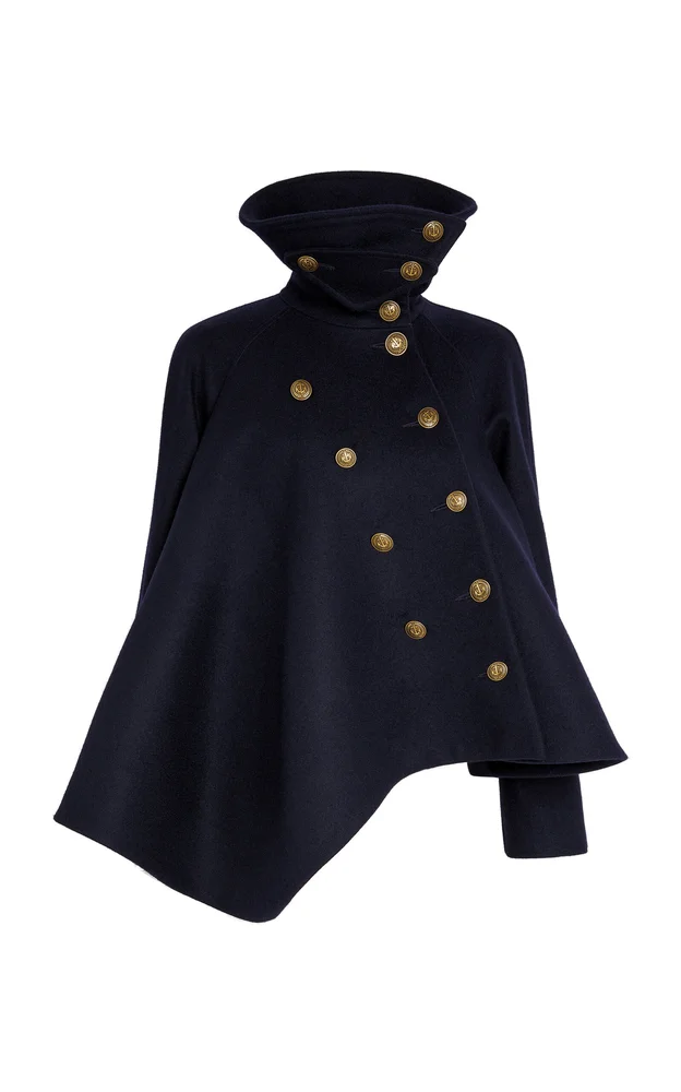 Flared Wool Pea Coat