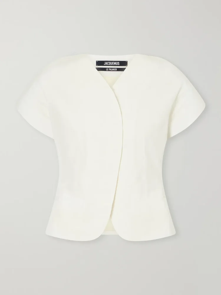 La Veste Ovalo faille blazer