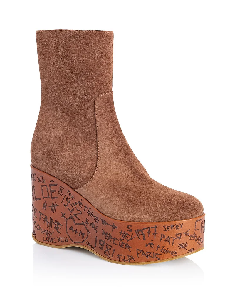 Women's Maxime Suede Wedge Ankle Boots