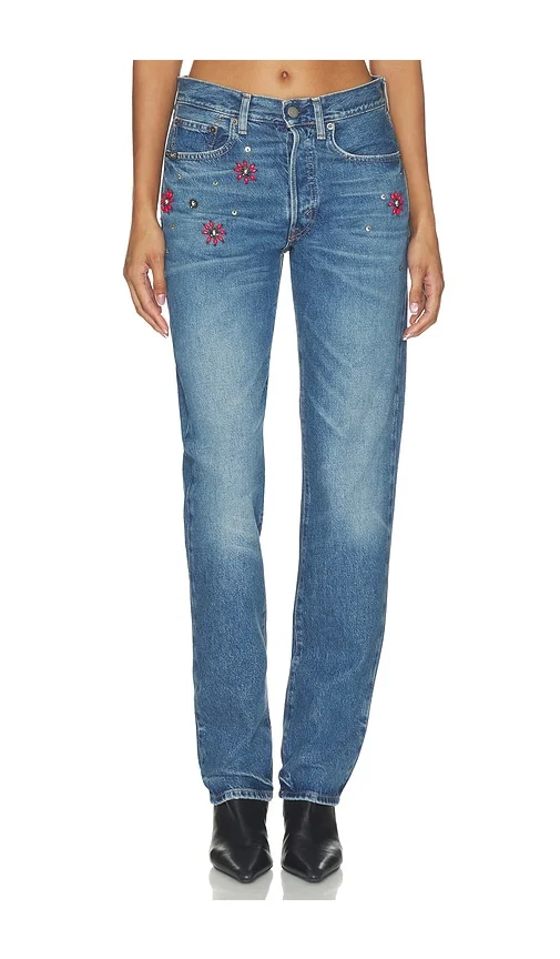 Rigid Denim Standard Straight Jeans