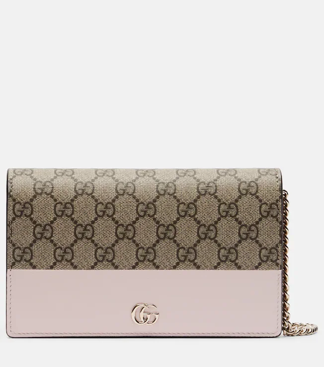 GG Marmont wallet on chain