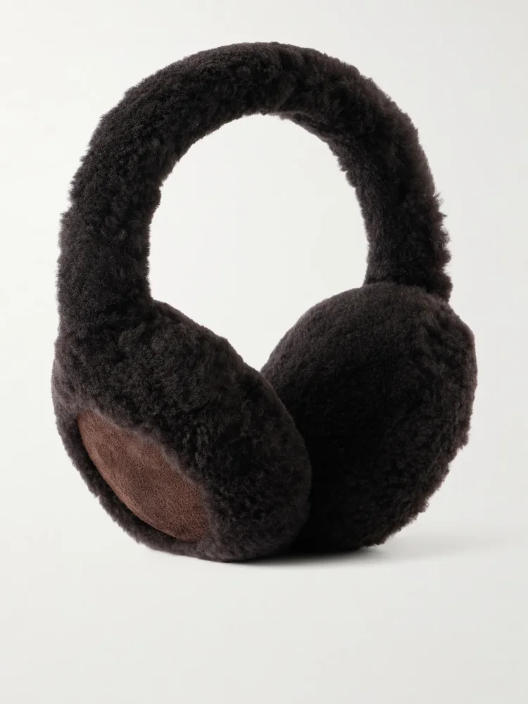 Shearling earmuffs