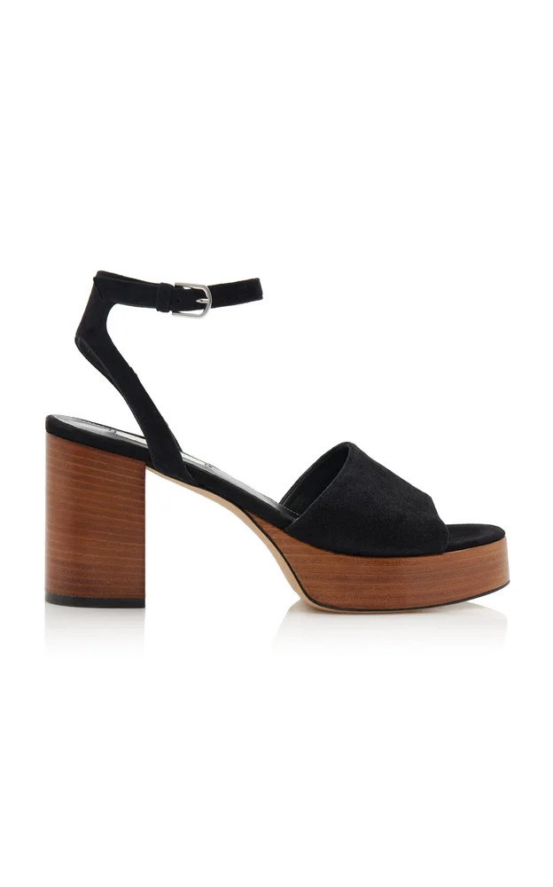 Suede Platform Sandals