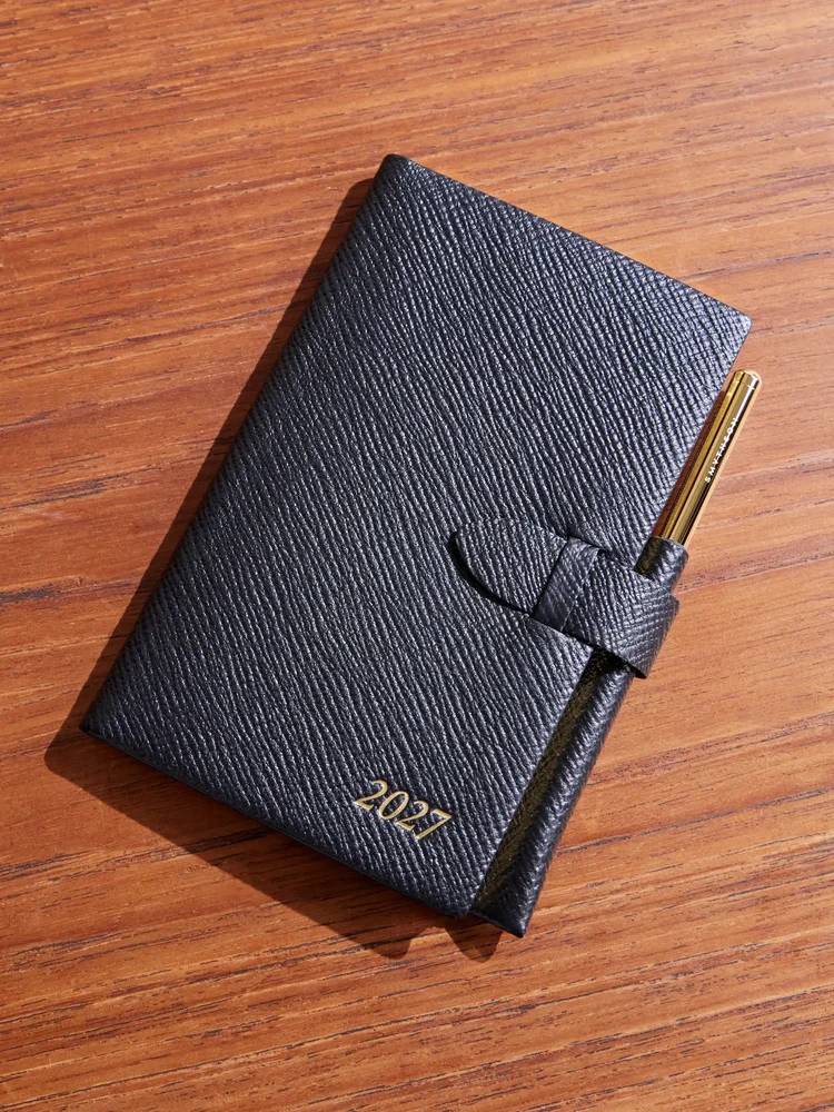 Cross-Grain Leather Notebook