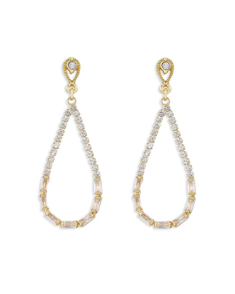 Angels City Crystal Open Drop Earrings